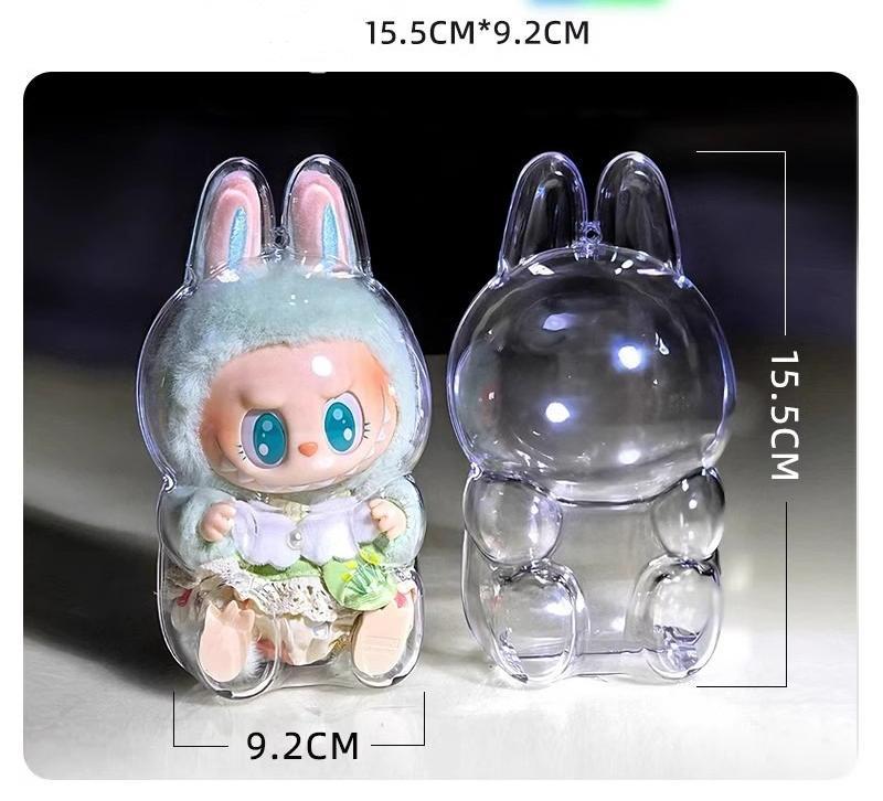 LABUBU Protective Case for Exciting Macaron Standing&Sitting Figure(NO Doll)