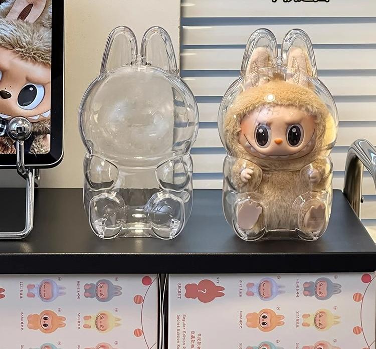 LABUBU Protective Case for Exciting Macaron Standing&Sitting Figure(NO Doll)
