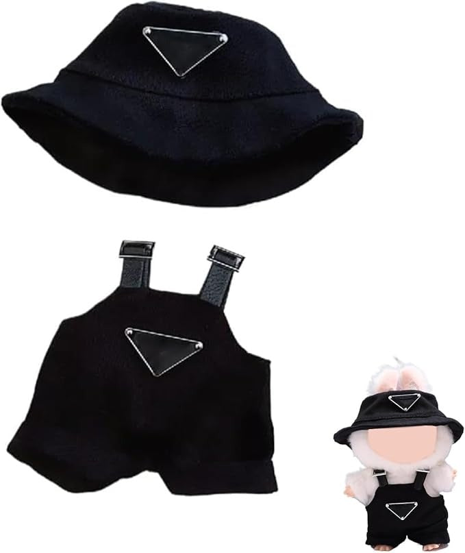 17cm Clothes Set(NO Doll), Hat & Overalls