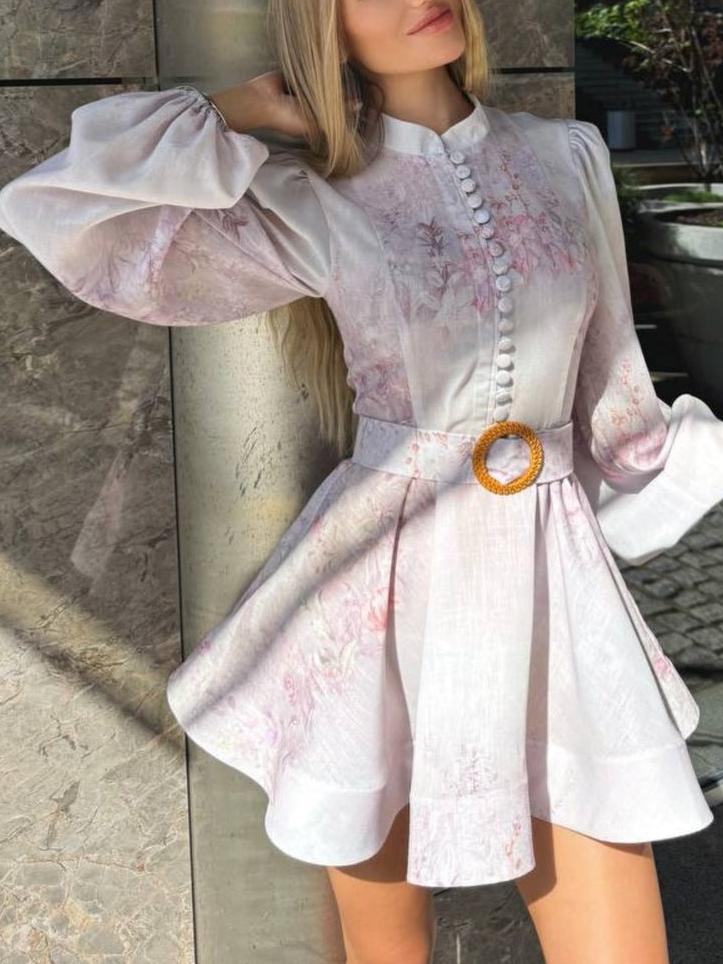 Floral Printed Mini Dress