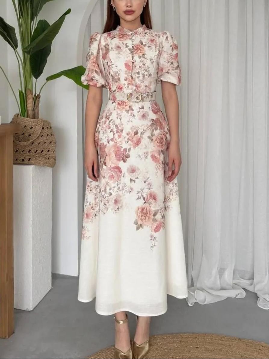 Floral Printed Midi Dress