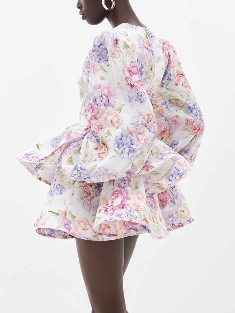 Dual Voluminous Mini Dress