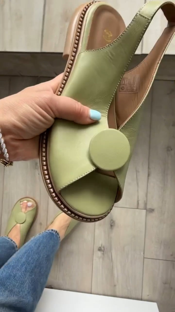 Ultra-soft, Comfortable Green Sandals