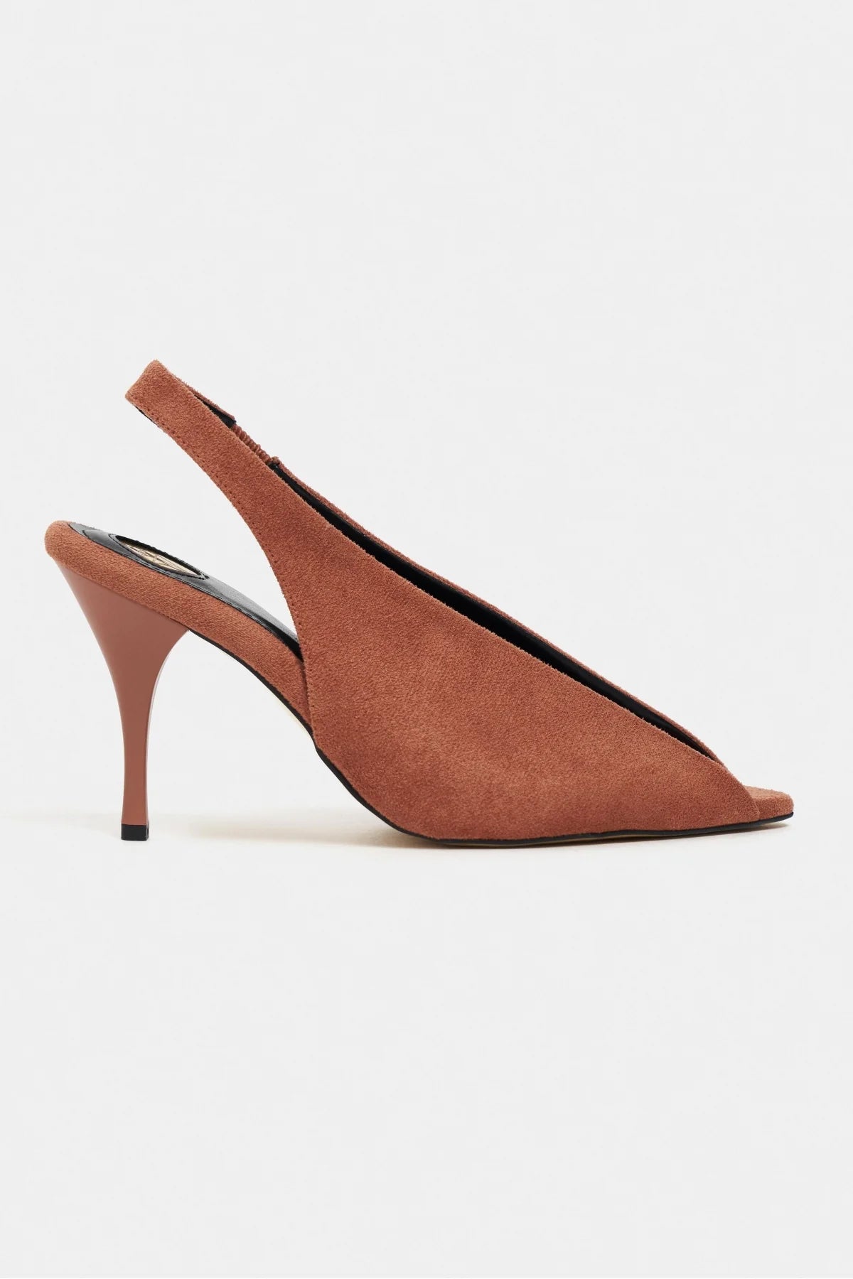 Sheer Suede Pointed-Toe High Heels