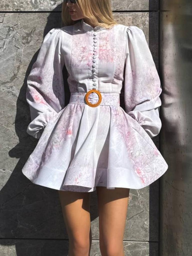Floral Printed Mini Dress