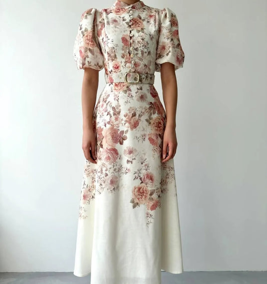 Floral Printed Midi Dress