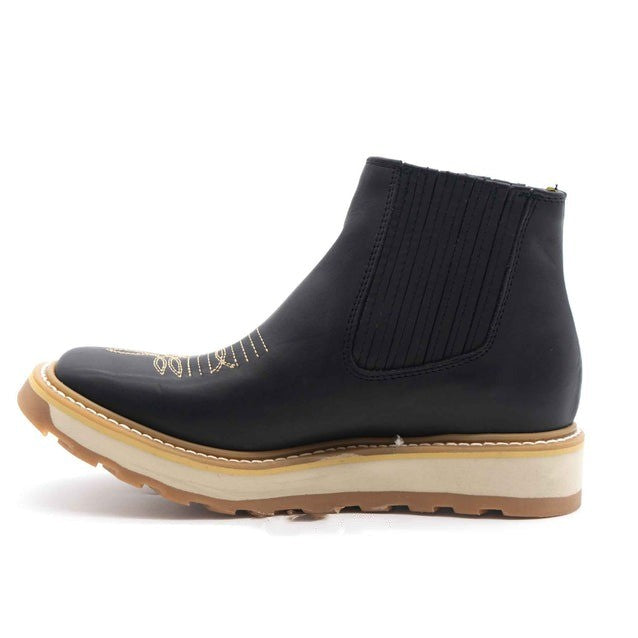 WIDE SQUARE SOFT TOE LEATHER WORK BOOT