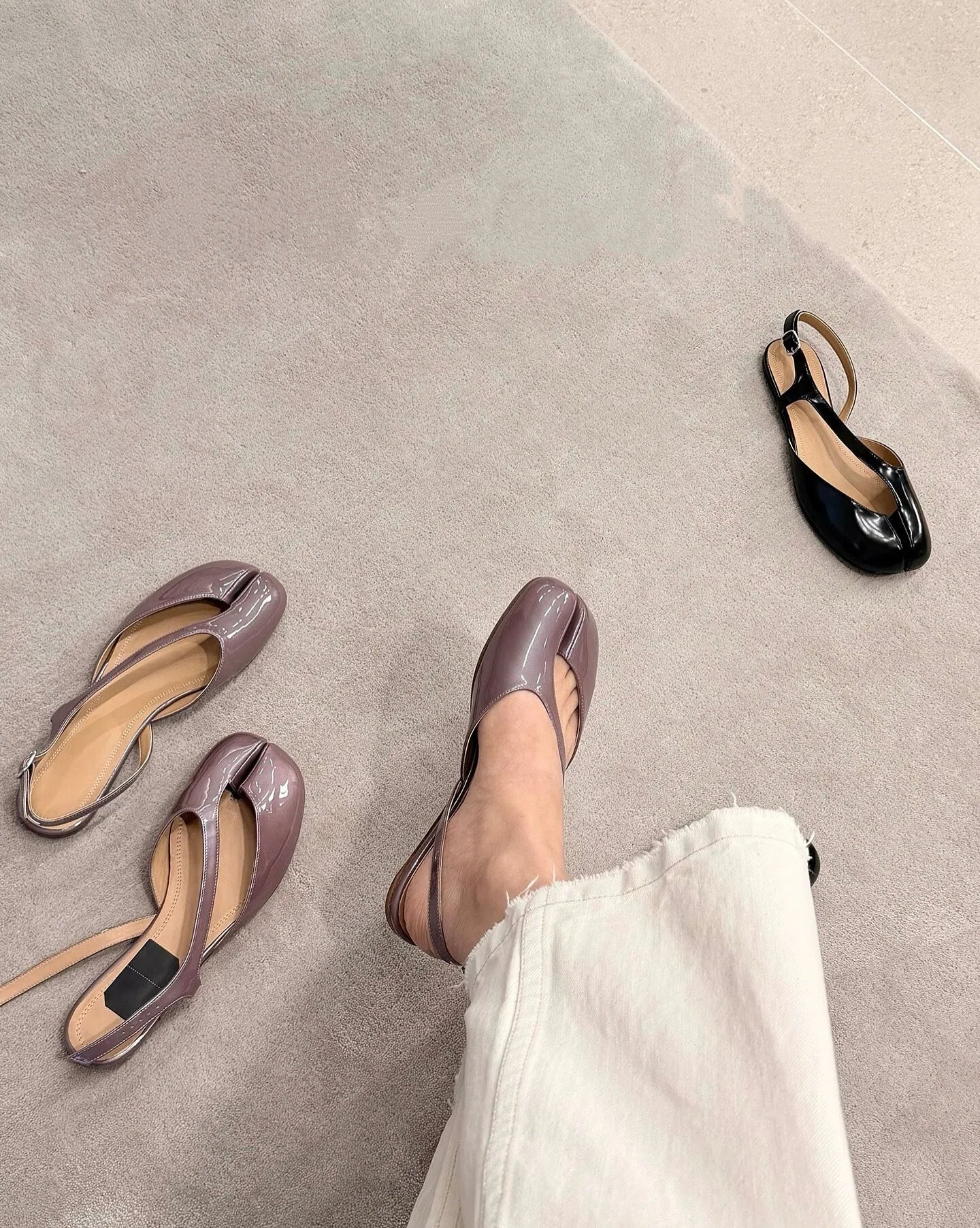 Glazed Tabi Shoes