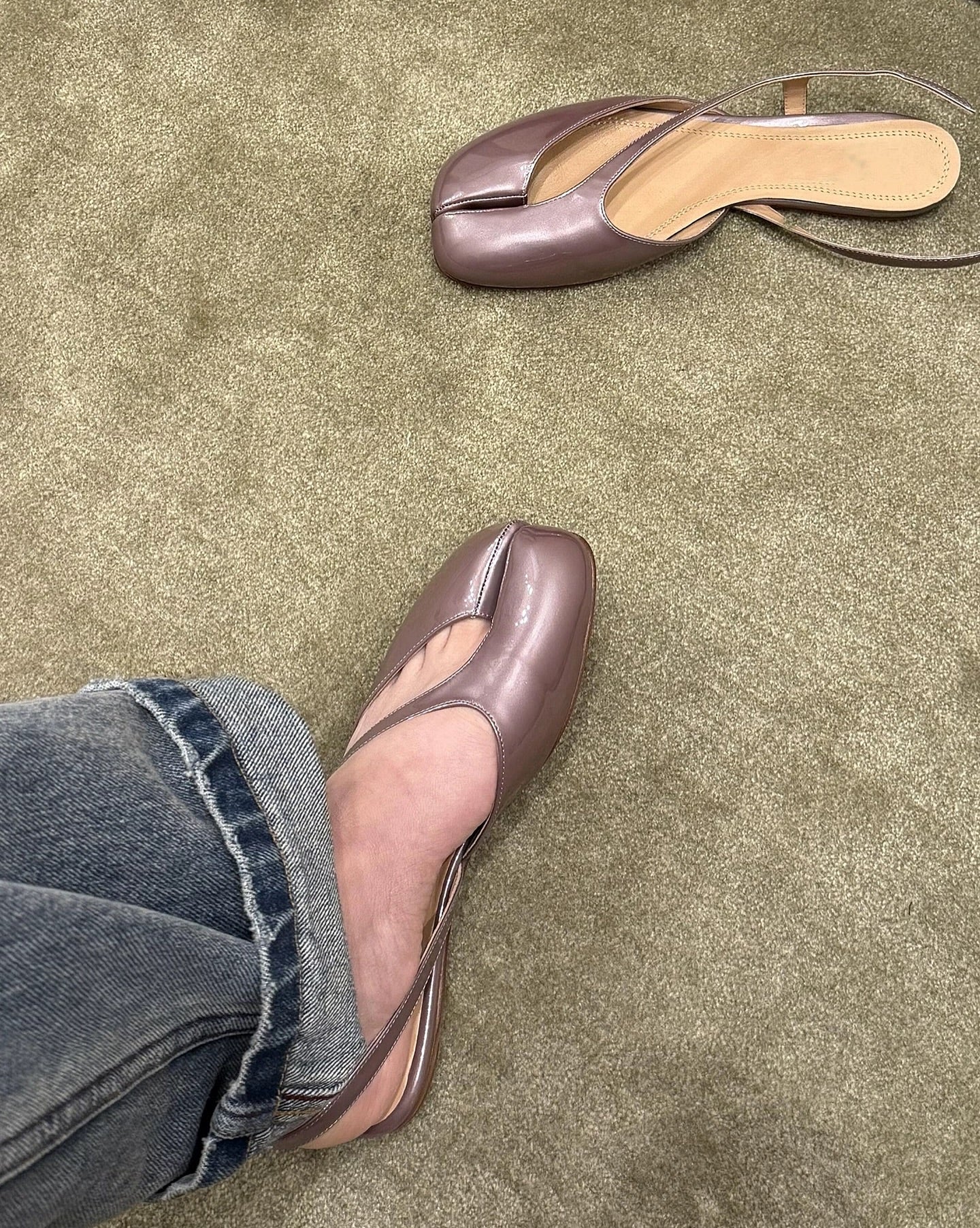 Glazed Tabi Shoes