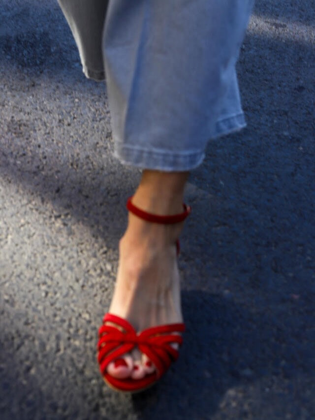 Suede Rainbow Sandal