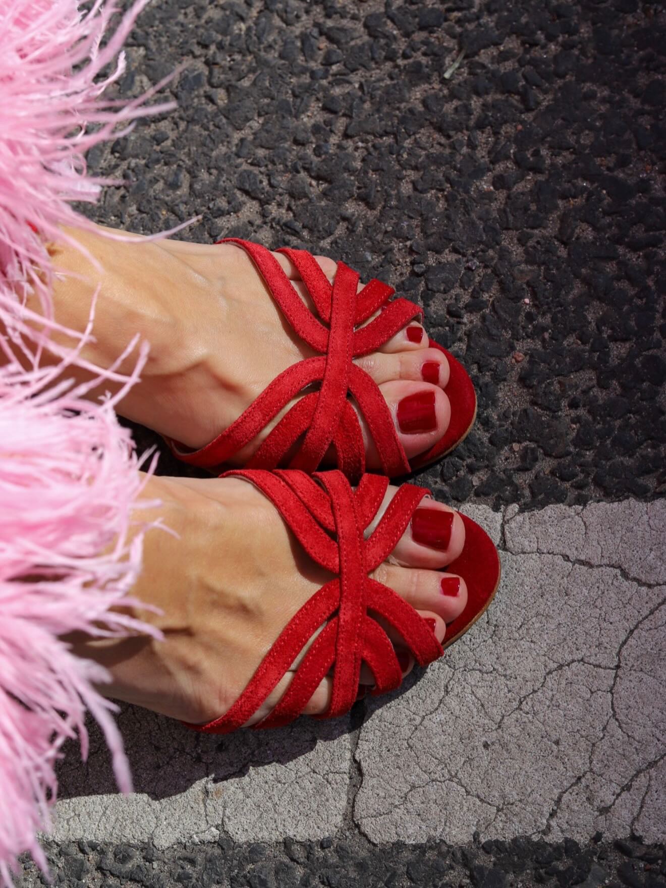 Suede Rainbow Sandal