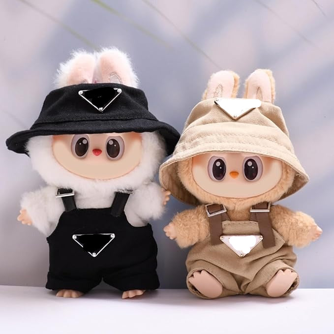 17cm Clothes Set(NO Doll), Hat & Overalls