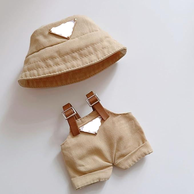 17cm Clothes Set(NO Doll), Hat & Overalls