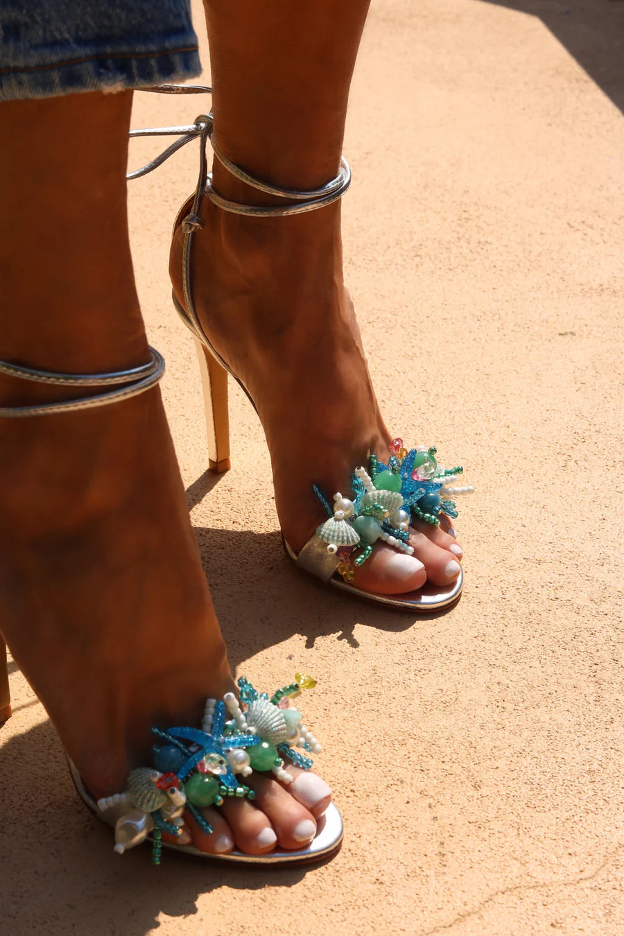 Crystals Starfish Piece Heels