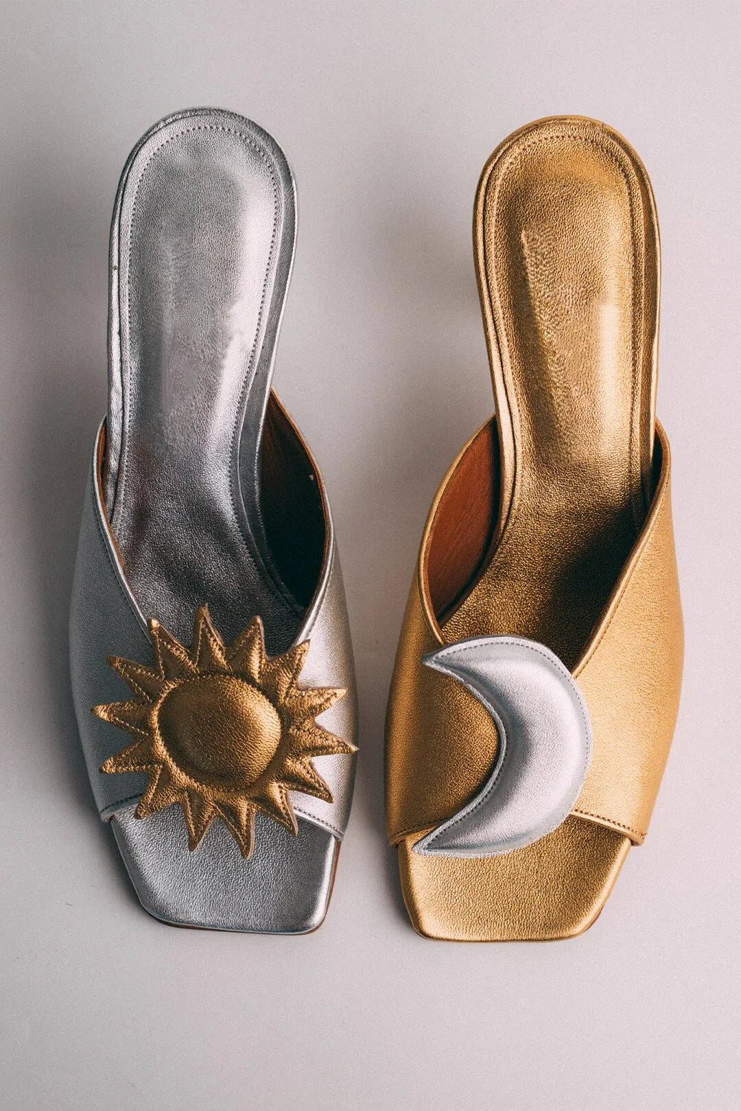 Sun and Crescent Moon Heel