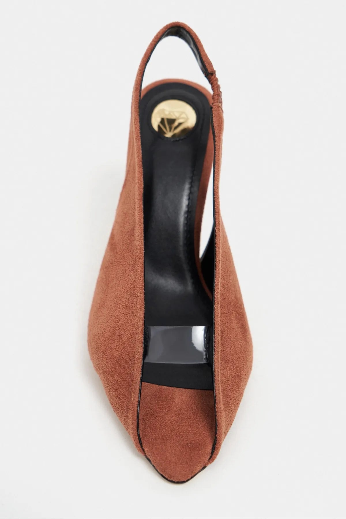 Sheer Suede Pointed-Toe High Heels