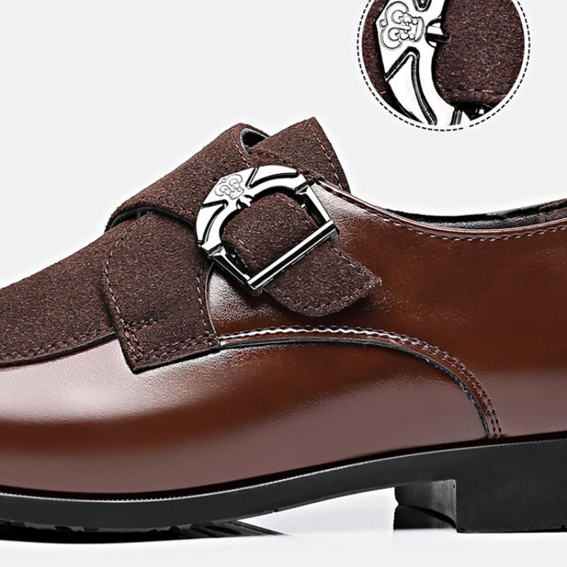 Business Formal Casual Shoes Frosted English Shoes