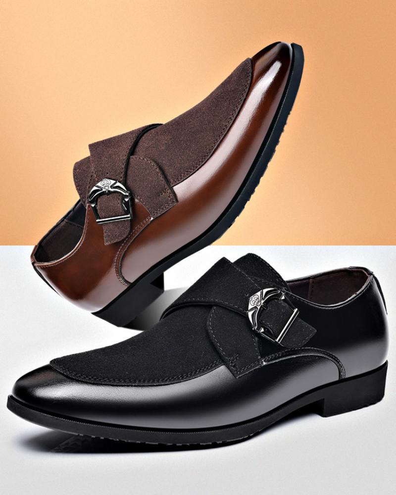 Business Formal Casual Shoes Frosted English Shoes